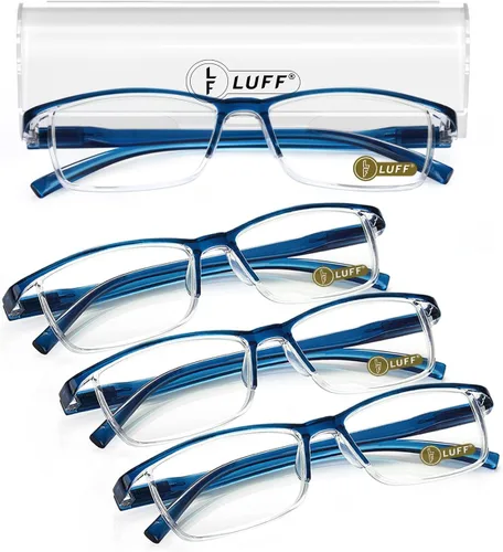 Miniatura 16 de LUFF 4 lentes de lectura anti-Blu-Ray Uv400, lectores de sol con bisagras de resorte (2.0X)