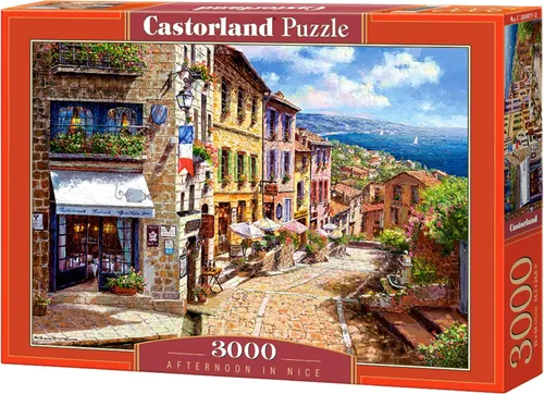 CASTORLAND Rompecabezas de 3000 piezas, Afternoon in Nice, Puzzle of France, Mediterranean View, Adult Puzzles, Castorland C-300471-2