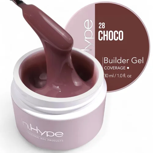 Miniatura 12 de IN.HYPE Gel duro profesional UV/LED para extensión de uñas, fortalecimiento, superposiciones de lima (lechoso #1)