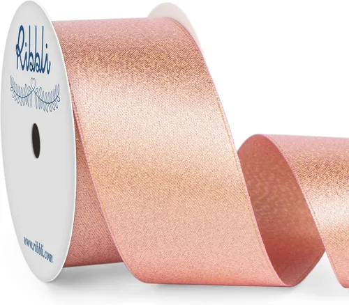 Miniatura 6 de Ribbli Cinta negra de doble cara, purpurina de lujo, 3/8 pulgadas x 10 yardas, cinta de boda para manualidades, envoltura de regalos y decoración