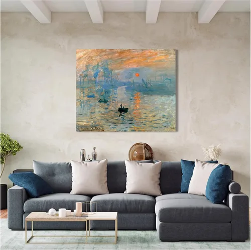 Miniatura 617 de A&T ARTWORK Campo de trigo con cipreses de Van Gogh Las reproducciones de arte clásico mundial, impresiones en lienzo giclée para decoración
