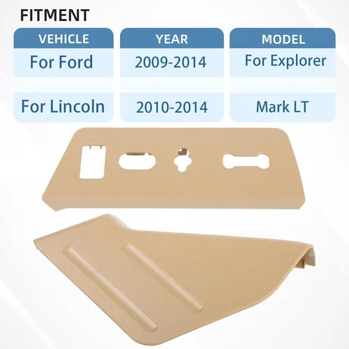 Miniatura 2 de Panel de moldura de asiento eléctrico y bisel del interruptor de asiento negro lado del conductor compatible con Ford F150 2009-2014 Lincoln Mark LT