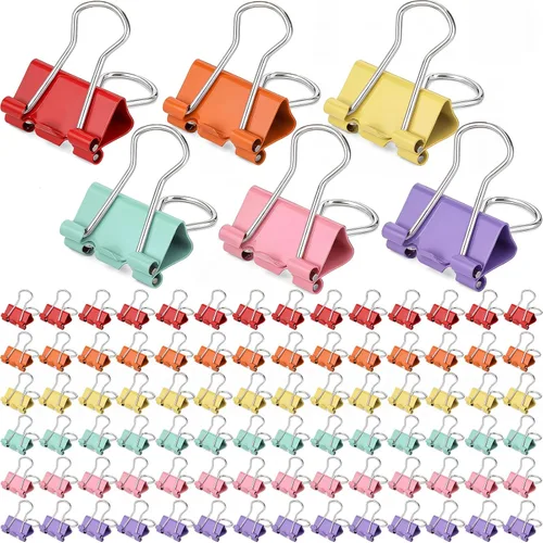 Miniatura 10 de Yexiya 300 Pcs Small Binder Clips Sturdy 0.75 Inch Pink Paper Med Clips Office Supplies Paper Clamps for Office Teachers Students School Business