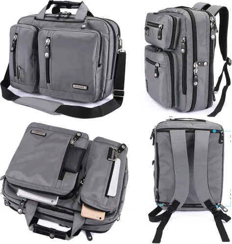 Miniatura 2 de Maletín para portátil de 18.4 pulgadas, mochila de mensajero, bolsa de hombro para juegos de 18 pulgadas, para viajes de negocios