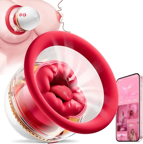 Juguetes sexuales Rose Toy Sucker Vibrador - Juguetes para pezones con 9 modos de vibración y 3 modos de succión, vibradores de juguete sexual