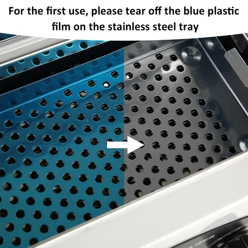 Miniatura 7 de Caja de limpieza de herramientas de metal de alta temperatura, caja de calor seco de 1.5L con temperatura y tiempo ajustables para equipos de metal