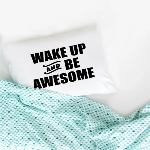 Miniatura 3 de Oh, Susannah Wake up and Be Awesome Bold - Funda de almohada (1 funda de almohada estándar / Queen de 20 x 30 pulgadas)