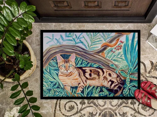 Miniatura 3 de Caroline's Treasures 7139MAT - Tapete Maine Coon para puerta delantera, 18 x 27 pulgadas, para interiores y exteriores, para entrada