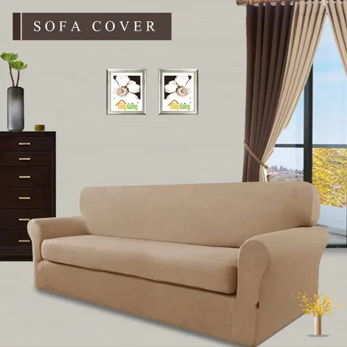 Miniatura 2 de Easy-Going Funda Elástica de Microfibra para Sofá de 2 Piezas – Cubierta de Sofá Ajustada Suave de Spandex, Protector de Muebles Lavable con Parte