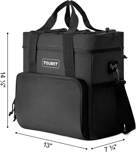 Miniatura 7 de TOURIT Bolsa de enfriador suave pequeña aislada, bolsa de enfriador de almuerzo de 24/35/46 latas, caja de hielo, enfriadores portátiles y a prueba