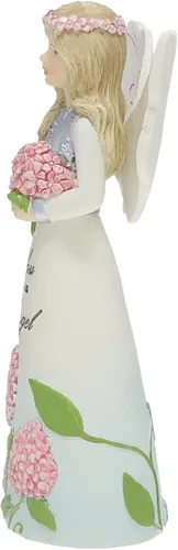 Miniatura 22 de Pavilion Gift Company 82433 Bless This Home - Figura de ángel ébano de 6 pulgadas, color crema