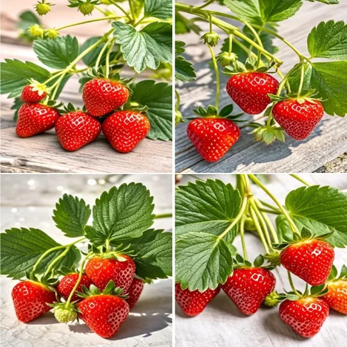 Miniatura 4 de 1700 semillas de frutas mixtas para plantar en jardín, 4 variedades: fresa, frambuesa, arándano, uva, reliquia sin OMG