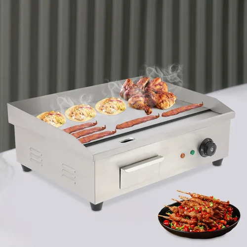 Miniatura 3 de Plancha comercial, 110 V, 3000 W, para restaurante comercial, parrilla eléctrica, placa de cocina combinada con control termostático ajustable