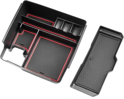 Miniatura 7 de SHAOHAO 2 piezas para 2025 2026 Nissan Frontier Organizador de consola central para 2022 2023 2024 2025 2026 Nissan Frontier Accesorios
