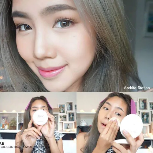 Miniatura 6 de Super Oil Control Face Compact Foundation Powder Loose Translucent Perfect Skin Smooth Radiance Oil Free Oil Pressed Light Weight Long Lasting
