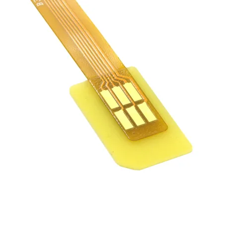Miniatura 6 de cablecc GSM CDMA estándar UIM SIM Card Kit macho a hembra extensión suave plana FPC cable extensor 3.9 in