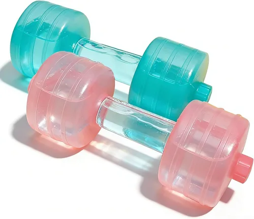 Mancuerna rellena de agua al azar, mancuernas ajustables de agua, equipo de fitness para mujeres, plástico de alta calidad para ejercicio deportivo,
