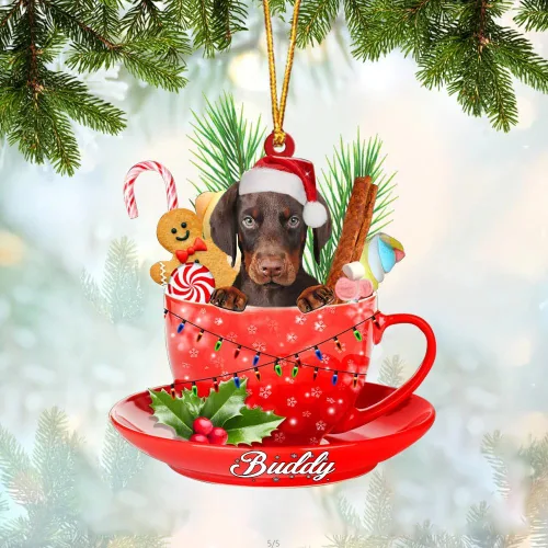 Miniatura 70 de Alaskan Malamute - Adorno acrílico personalizado para perro en taza, adorno de Navidad personalizado para perro 2023, decoración de árbol