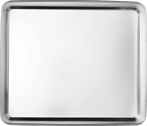 Miniatura 2 de YBM HOME Molde para pasteles cubierto de acero inoxidable, plata (pequeño)