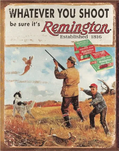 Miniatura 12 de Desperate Enterprises Señales de estaño Remington
