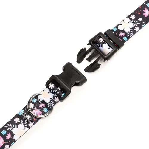 Miniatura 20 de Mercano Collar ajustable para perro, patrones de diseño especial, nailon suave, cómodo y resistente, collar para mascotas para perros pequeños