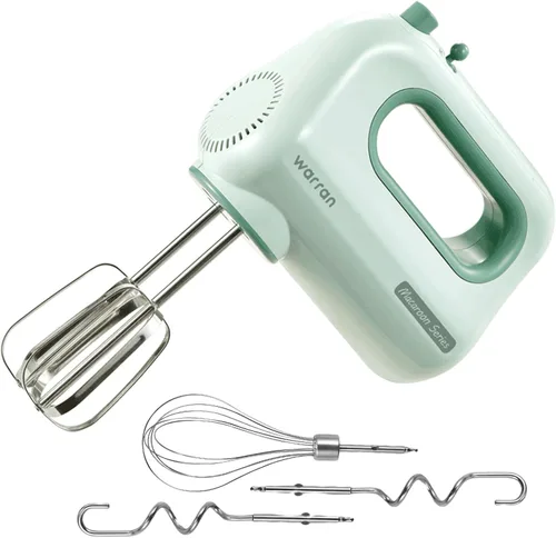 Miniatura 8 de Batidora de mano eléctrica compacta y ligera de 300W, con potente motor DC silencioso para hornear, pasteles, brownies, masa para galletas, ideal