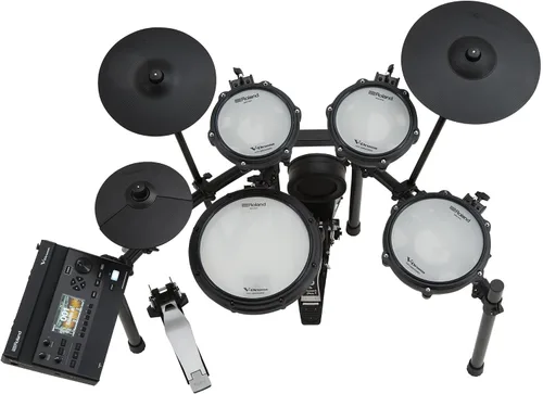 Miniatura 6 de Roland TD313 V-Drums Kit de batería electrónica Bundle con trono de batería, cable de audio, baquetas, bolsa para baquetas y paño de pulido