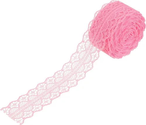 Miniatura 53 de MECCANIXITY 1.2 Inch Wide 15 Yard Lace Ribbon Floral Pattern Beige Lace Trim Ribbon for Gift Wrapping Bouquets, Wedding Decor Sewing Making, and DIY