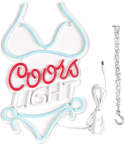 Miniatura 6 de Letreros de neón Bikini Crs LIGHT para decoración de pared, luces de neón para negocios, letreros LED adecuados para cueva de hombres, restaurante