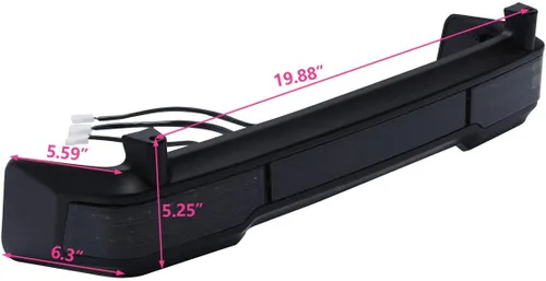 Miniatura 3 de TCMT Luz de freno trasera LED ahumada y marcador lateral para Harley Touring 2009-2013 Road King Road Street Glide equipado con paquete clásico