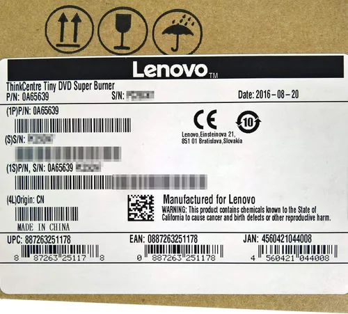 Miniatura 4 de Lenovo DVD-RW/DVD-RAM Unidad óptica interna 0A65639 Negro