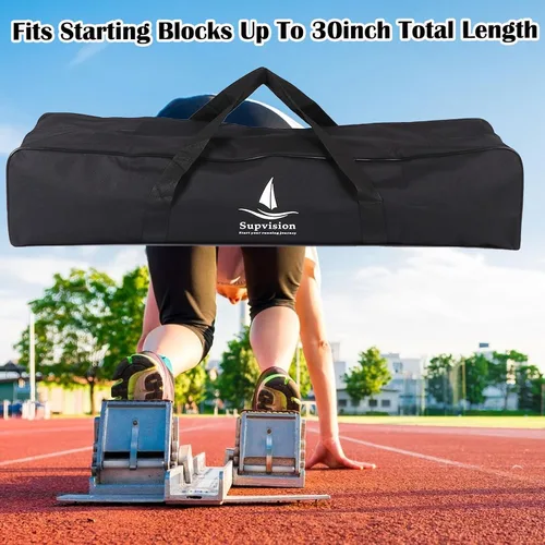 Miniatura 5 de Bolsa de viaje para gimnasio con cremalleras duraderas de 2 vías, impermeable, tela Oxford fuerte, Negro -, 31.5 pulgadas para bloques de arranque
