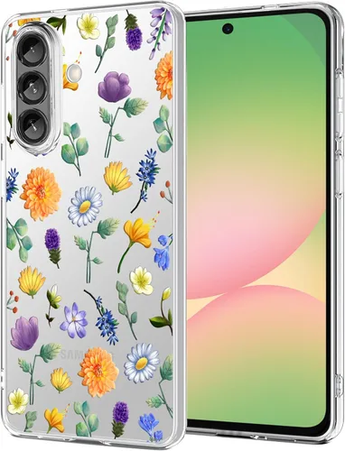 Miniatura 20 de Unov Funda diseñada para Galaxy A32 5G, funda transparente con [patrón antideslizante en relieve], protección delgada a prueba de golpes