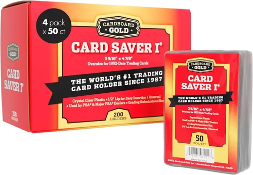 Cardboard Gold Card Saver 1-200 unidades – Soporte para tarjetas semirrígido, protectores de tarjetas de intercambio – Cardsaver aprobado por la PSA