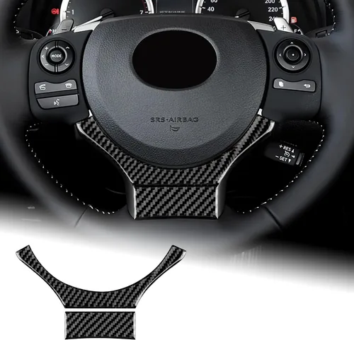 Miniatura 11 de AIRSPEED Para Lexus IS - Adhesivo decorativo para volante de fibra de carbono, marco central para Lexus IS250, IS300, IS350, 200T, 2013-2019, Para