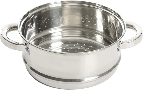 Miniatura 2 de Oster Sangerfield - Horno holandés de acero inoxidable de 3.0 cuartos de galón con cesta de vapor, utensilios de cocina duraderos para cocción lenta