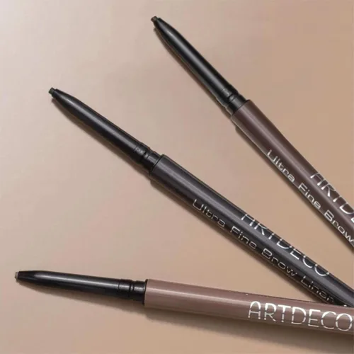 Miniatura 2 de ARTDECO Delineador de cejas ultrafino, carbón, punta fina que crea líneas ultrafinas, cepillo de aseo integrado, a prueba de manchas y resistente al