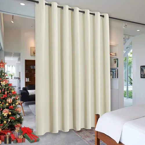 Miniatura 80 de RYB HOME - Cortinas extra largas con bloqueo de luz, persianas opacas insonorizadas para privacidad para cine en casa, oficina, fondo de patio, sala