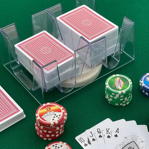 Miniatura 3 de Bandeja giratoria sostenedora de cartas para 6 barajas, Paquete de 10