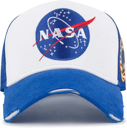 Miniatura 2 de ililily Gorra de béisbol bordada de la NASA con logotipo de albóndiga, Apollo 1 parche