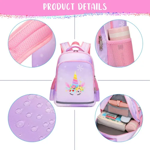 Miniatura 2 de Mochila para niñas para niños, mochilas para niños pequeños, Pp-uni, 15 *4*11 (IN), Unicornio
