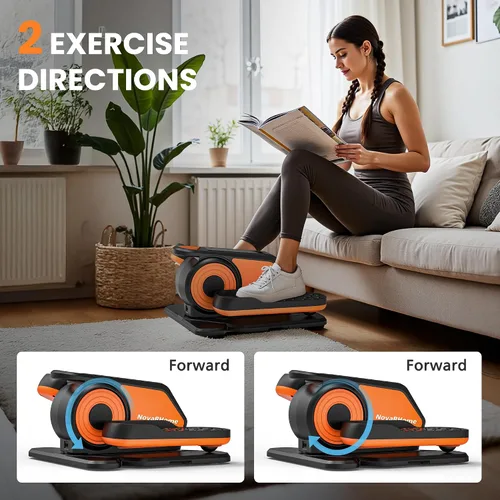 Miniatura 4 de Máquina elíptica para debajo del escritorio, silenciosa y portátil, ejercitador de pedal sentado con control remoto, máquina eléctrica de bajo