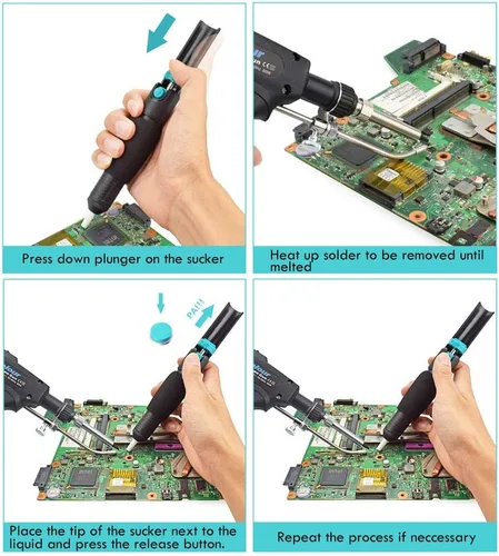Miniatura 6 de Toolour Kit de pistola de soldadura 5 en 1, kit de soldador de 60 W, alimentación automática industrial, pistola de soldadura manual con alambre