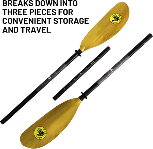 Miniatura 4 de Body Glove Slider Pro Paddle - Paletas de kayak para adultos, paleta de kayak ajustable con medidas grabadas con láser y área de agarre, remo
