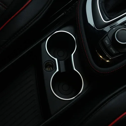 Miniatura 3 de YIWANG ABS cromo coche centro portavasos cubierta marco marco ajuste para BMW 2 serie F45 F46 218i 2015-2018 manija izquierda Drive Accesorios