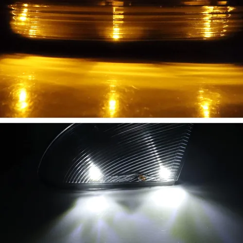 Miniatura 7 de Conjunto de Lámpara LED de Señal de Giro para Espejo Lateral Intermitente Ahumada Lámpara de Charco Compatible con Dodge Ram 1500 2500 2010-2018