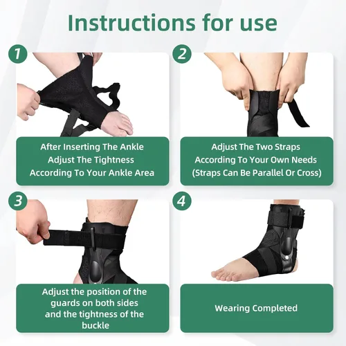 Miniatura 3 de Tobillera transpirable para lesiones deportivas, esguince para lesiones de ligamentos y tobillos inestables, soporte de tobillo y estabilizador
