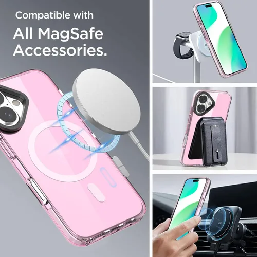Miniatura 135 de AICase Funda protectora para iPhone 16 compatible con iPhone 16, delgada, ligera, transparente [no amarillenta] Diseño vibrante
