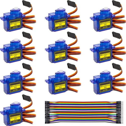 Miniatura 8 de Hosyond Paquete de 5 MG90S Servo 9G Servo Metal Gear Micro Servo para Arduino Project RC Helicóptero Aviones Barco Robot Car