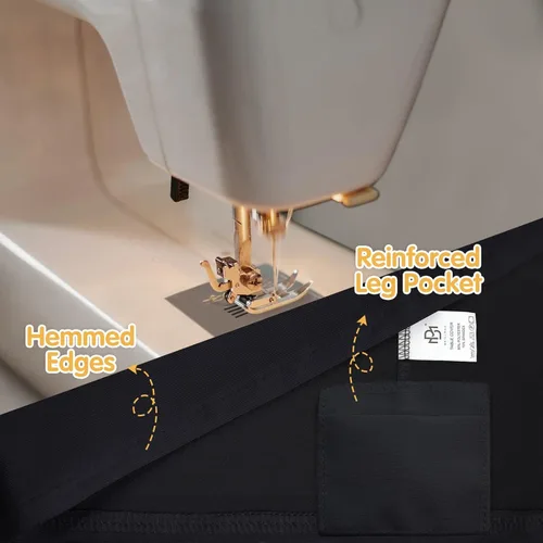 Miniatura 4 de BRILLMAX Paquete de 6 Fundas de Mesa Ajustadas de Spandex Negras - Manteles Elásticos de 6 pies para Mesas Rectangulares Plegables de 6 Pies, Negro